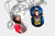 Two Dog Tags featuring pictures of young athletes - Nations Photo Lab